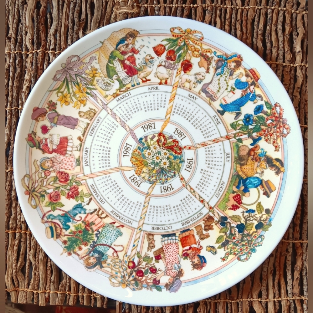 1981 Calendar Plate by Deborah Bell Jarrett